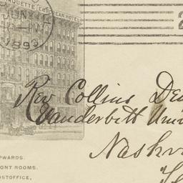 Marquette Hotel. Envelope