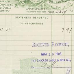 Chicago Label Box Company. ...