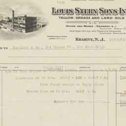 Louis Stern Sons, Inc.. Bill