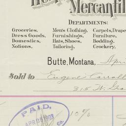 D.J. Hennessy Mercantile Co...