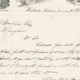 Lewis and Clark County. Letter