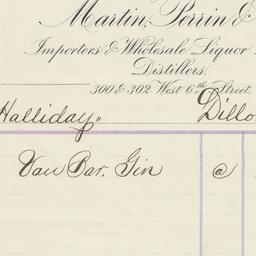 Martin, Perrin & Co.. Bill