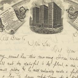Planters Hotel. Letter