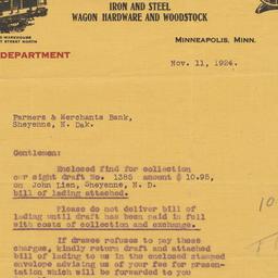Gopher Hardware Co.. Letter