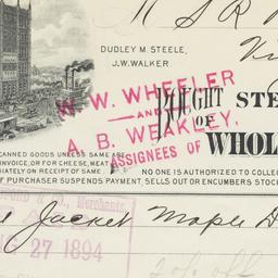 Steele & Walker. Bill