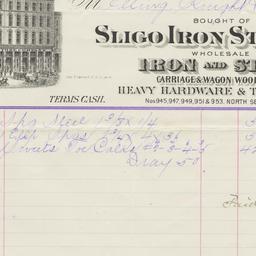 Sligo Iron Store Co.. Bill