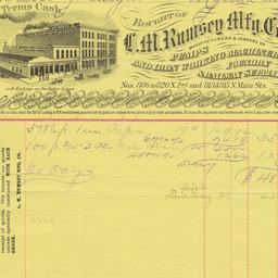 L.M. Rumsey Mfg. Co.. Bill