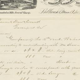 Isaac Staples. Letter