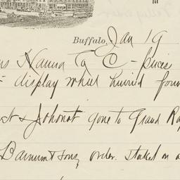 Mansion. Letter