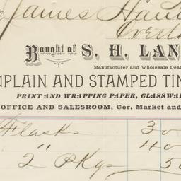S. H. Laney. Bill