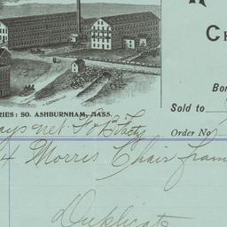 W. F. Whitney Chair Co.. Bill