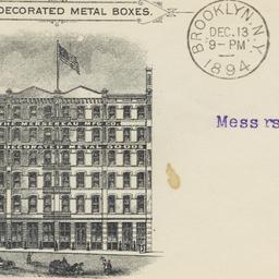 Mersereau Mfg. Co.. Envelope