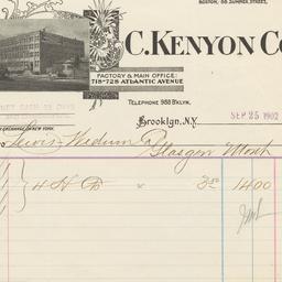 C. Kenyon Co.. Bill