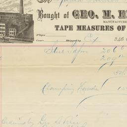 Geo. M. Eddy & Co.. Bill