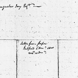 [Document, 1801 December 06]