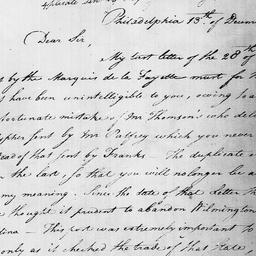 [Document, 1781 December 13]