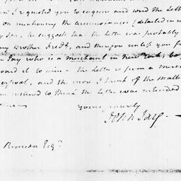 [Document, 1798 October 18]