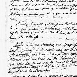 [Document, 1783 December 07]