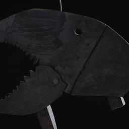 Head With Hinged Jaw Shadow...
