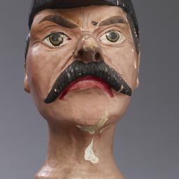 Male Hand Puppet With Musta...