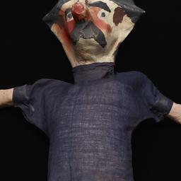 Male Hand Puppet With Musta...