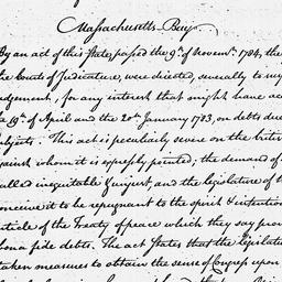 [Document, 1786 March 04]