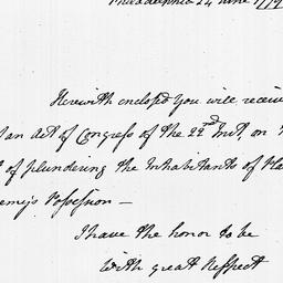 [Document, 1779 June 24]