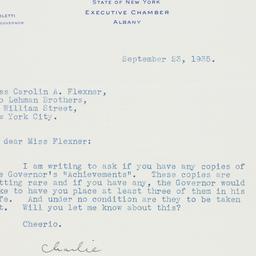 Letter: 1935 September 23
