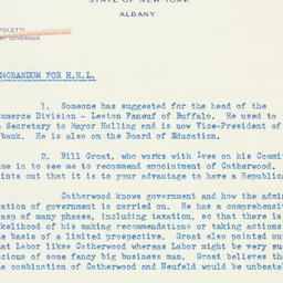 Memorandum: 1941 April 30