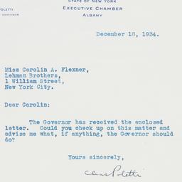 Letter: 1934 December 18