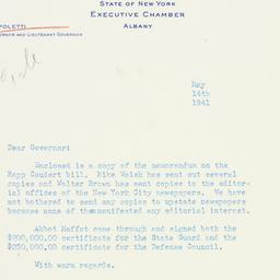 Letter: 1941 May 14