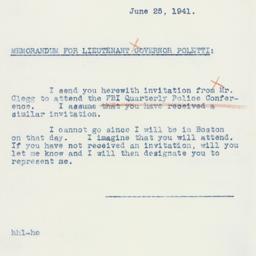 Memorandum: 1941 June 25
