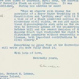 Letter: 1938 May 4