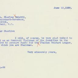Letter: 1939 June 13