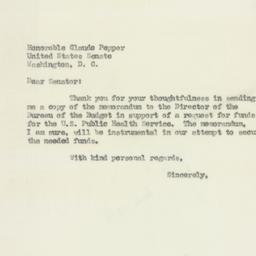 Letter: 1950 August 29