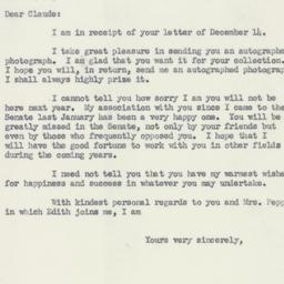 Letter: 1950 December 14
