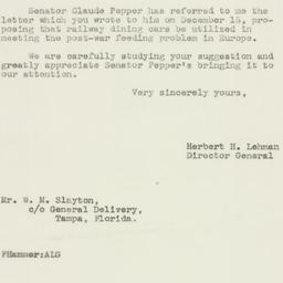 Letter: 1943 December 28