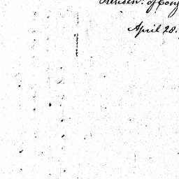 [Document, 1785 April 28]