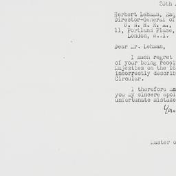 Letter: 1945 August 20