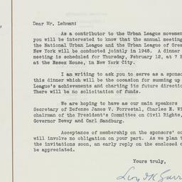 Letter: 1947 December 2