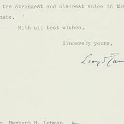 Letter: 1955 February 1