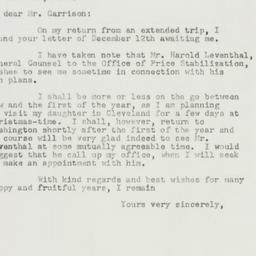 Letter: 1951 December 19
