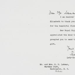 Letter: 1951 November 3