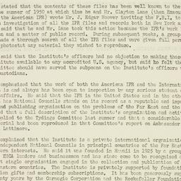 Press Release: 1951 February 9