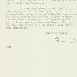 Letter: 1934 June 1