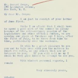 Letter: 1934 June 8