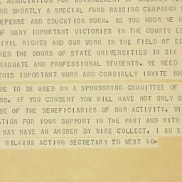 Telegram: 1950 February 17