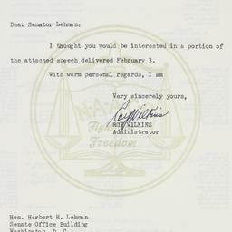 Letter: 1955 February 4