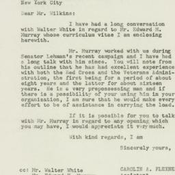 Letter: 1950 February 1