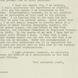 Letter: 1947 May 21